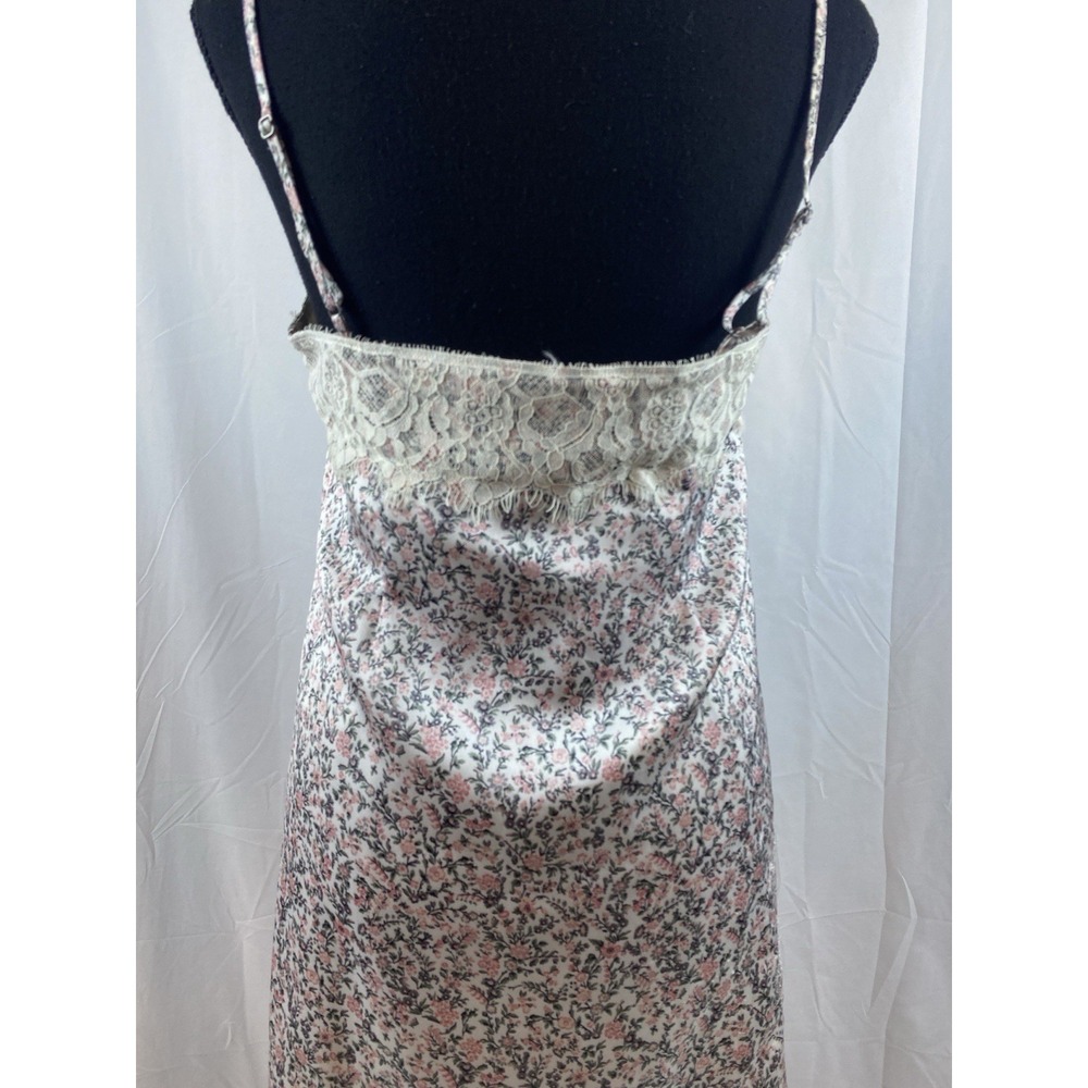 ABERCROMBIE & FITCH Ivory Floral‎ Slip Dress Lined Size Small Dainty - Picture 7 of 8